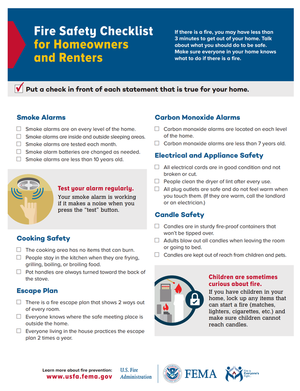 Fire Safety Checklist for Homeowners and Renters