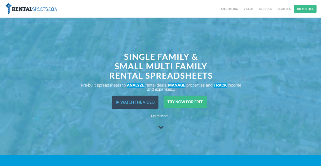 Rental Sheets website image